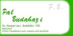 pal budahazi business card