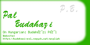 pal budahazi business card